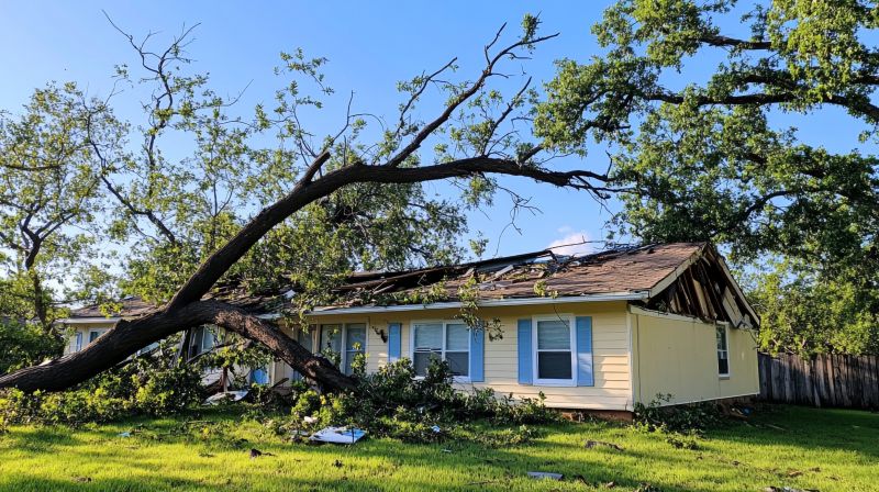 Storm Damage Tree Debris